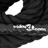 vidaXL Corda da Battaglia Nera 9 m 6,8 kg Poliestere