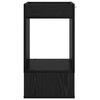 vidaXL Tavolino Rovere Nero 30 x 30 x 56 cm Legno multistrato