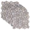 vidaXL Pavimenti in ciottoli Tortora 30 x 30 cm Ciottolo Fluviale