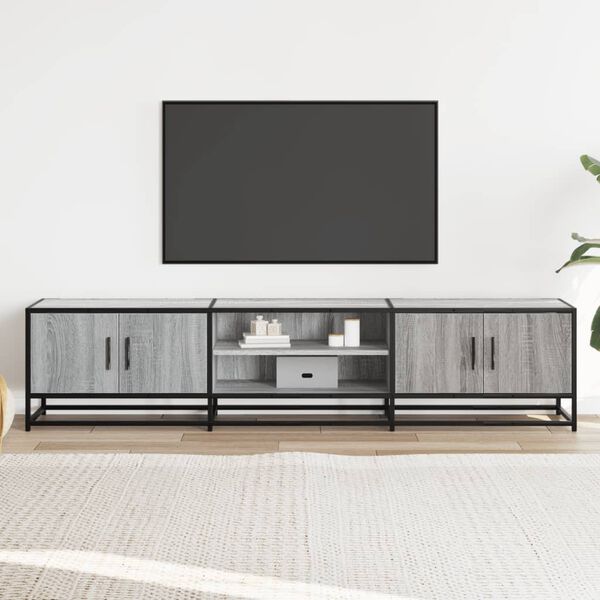 vidaXL Mobile Porta TV Grigio Sonoma 180x35x41 cm in Truciolato