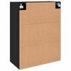 vidaXL Mobiletto a muro 2 pcs Rovere Nero 69,5 x 34 x 90 cm