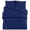 vidaXL Set Copripiumino Blu Marino 135x200 cm in Cotone