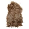 vidaXL Fodera per Sedia in Pelle di Pecora Islandese Marrone 70x110 cm