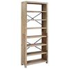 vidaXL Libreria a 7 Ripiani 80x30x200 cm in Legno Massello di Acacia