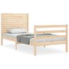 vidaXL Giroletto con Testiera Small Single in Legno Massello