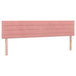 vidaXL Testiera Rosa 180x5x78/88 cm in Velluto