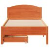 vidaXL Letto senza Materasso Marrone Cera 100x200 cm in Legno di Pino