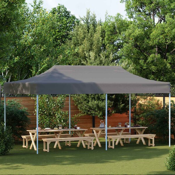 vidaXL Tenda Party Antracite 291 x 580 x 315 cm Tessuto Oxford