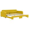 vidaXL Divano Letto con Letto Estraibile Giallo 100x200 cm in Velluto