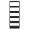 vidaXL Armadio per Libri Rovere nero 60 x 30 x 166 cm
