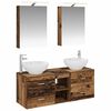 vidaXL Set di mobili per il bagno 5 pz Legno antico