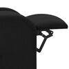 vidaXL Poltrona Alzapersona Massaggiante Nera in Tessuto