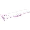 vidaXL Piano Tavolo Marrone Scuro 180x40x(2-4)cm Rovere Non Trattato