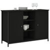 vidaXL Credenza Nera 100x35x70 cm in Legno Multistrato