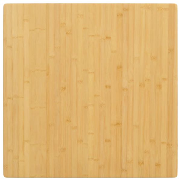 vidaXL Piano del Tavolo 80x80x2,5 cm in Bambù