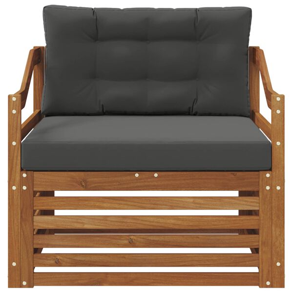 vidaXL Set di divani da esterno Legno di Acacia Massello Naturale