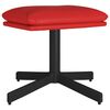 vidaXL Poggiapiedi Rosso Vino 60x60x36 cm in Similpelle