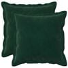 vidaXL Cuscino con cuscino HOUTEN 2 pz Verde Scuro Velluto
