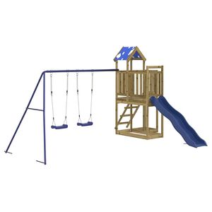 vidaXL Set da Gioco da Esterno in Legno di Pino Impregnato