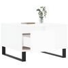 vidaXL Tavolino da Salotto Bianco 55x55x36,5 cm in Legno Multistrato