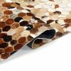 vidaXL Tappeto in Pelle Patchwork di Vacca Marrone 170 x 120 cm Pelle