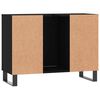 vidaXL Mobile da Bagno Nero 80x33x60 cm in Legno Multistrato
