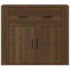 vidaXL Credenza Rovere Marrone 80x33x70 cm in Legno Multistrato