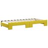 vidaXL Divano Letto con Letto Estraibile Giallo 90x200 cm in Velluto