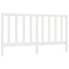 vidaXL Testiera per Letto Bianca 206x4x100 cm Legno Massello di Pino