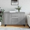 vidaXL Credenza Grigio Sonoma 101,5x35x70 cm in Legno Multistrato