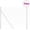 vidaXL Palo della recinzione Argento 10 x 1,5 m (rete da 13 mm)