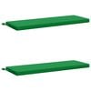 vidaXL Cuscini per Panchina SOEST 2 pz 100% Poliestere Verde