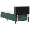 vidaXL Letto a molle con materasso Verde Scuro 200 x 80 cm Poliestere