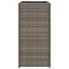 vidaXL Fioriere da Giardino 2 pz Grigie 30x30x60 cm in Polyrattan