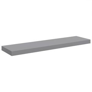 vidaXL Scaffale a Parete Grigio 90x23,5x3,8 cm in MDF