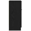 vidaXL Credenza Rovere Nero 30 x 30 x 70 cm Legno multistrato