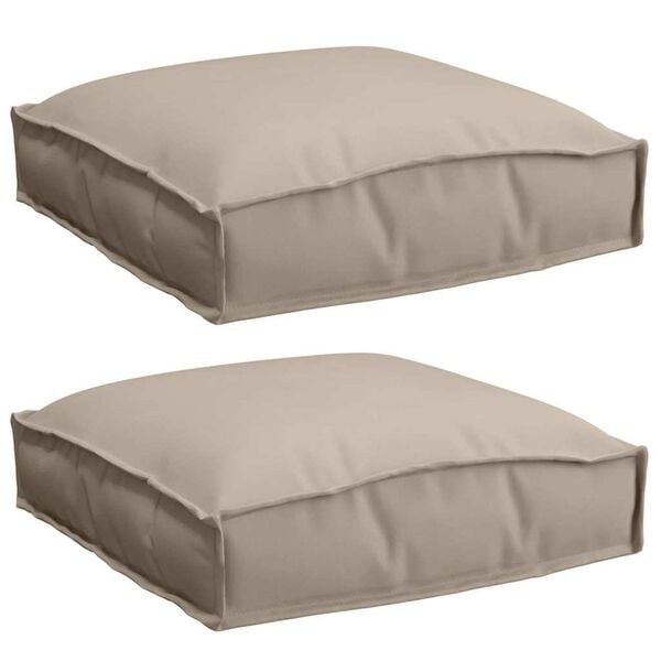 vidaXL Cuscino 2 pcs Talpa 40 x 40 x 8 cm Tessuto Oxford