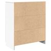 vidaXL Credenza con Cassetto Bianco 71x35x84 cm in Legno Multistrato