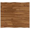 vidaXL Piano del Tavolo con Bordo Naturale 90 x 80 x 3,2 cm