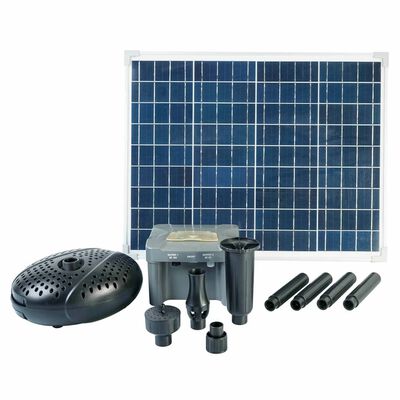 Ubbink Set per Fontana SolarMax 2500 Pannello Solare Pompa e Batteria