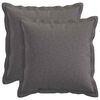 vidaXL Cuscino con cuscino HOUTEN 2 pz Grigio Chiaro Lino