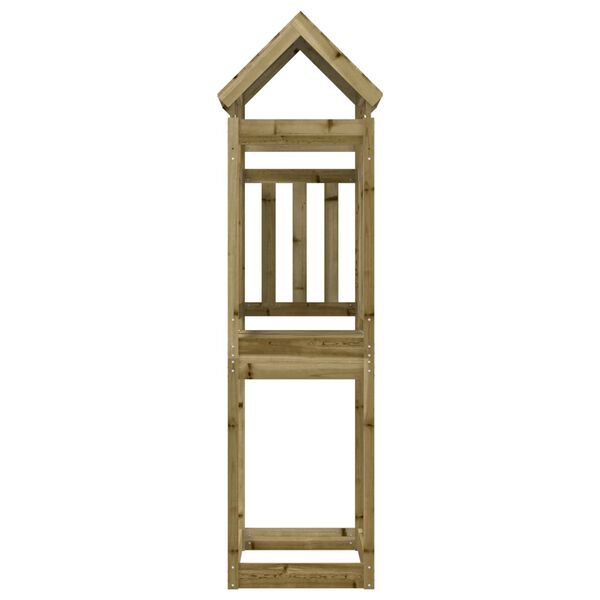 vidaXL Torre da Gioco Marrone Legno Impregnato Solido
