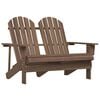 vidaXL Sedia da Giardino Adirondack a 2 Posti Legno di Abete Marrone