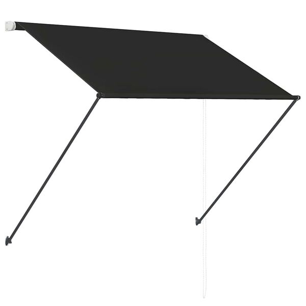 vidaXL Tenda da Sole Retrattile con LED 150x150 cm Antracite