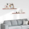 vidaXL Scaffale da parete 2 pcs Rosso 115 x 9 x 3 cm Legno multistrato