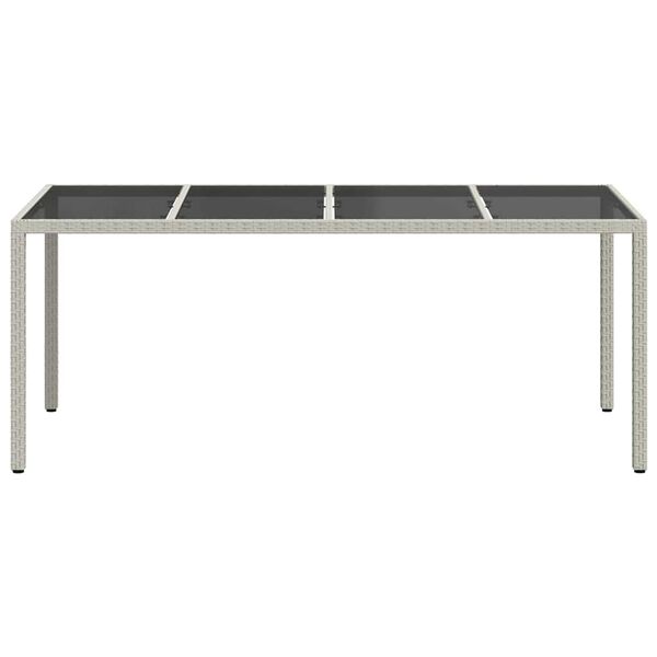 vidaXL Tavolo da Pranzo da Giardino Bianco 190 x 90 x 75 cm