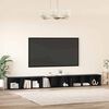 vidaXL Set mobile TV 3 pcs Rovere Nero 37 x 35 x 107 cm