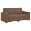 vidaXL Divano a 2 posti Marrone 180x78x84 cm Tessuto