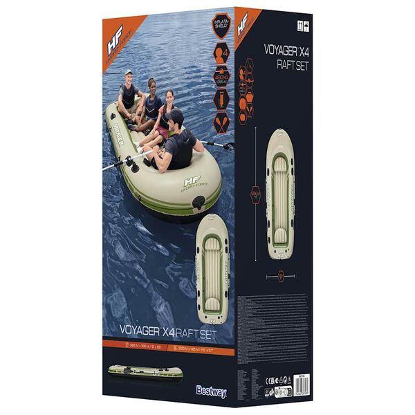 Best Way Zattera gonfiabile Beige 350 x 140 x 46 cm PVC