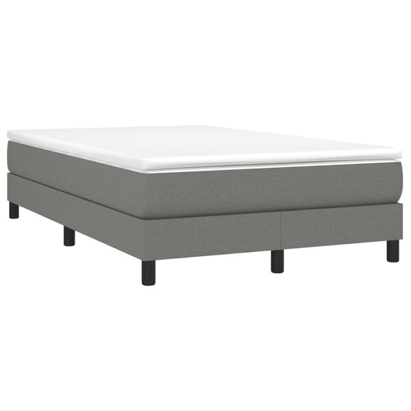 vidaXL Struttura Letto a Rete a Molle Grigio Scuro 120x200 cm Tessuto